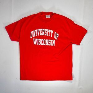 Vintage University of Wisconsin Spellout T-Shirt - XXL